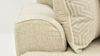 Close Up Arm View of the Ritzy Sofa in Off-White by Behold Home | Home Furniture Plus Bedding