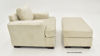  Side View of the Ritzy Ottoman in Off-White by Behold Home with Matching Chair (sold separately) | Home Furniture Plus Bedding