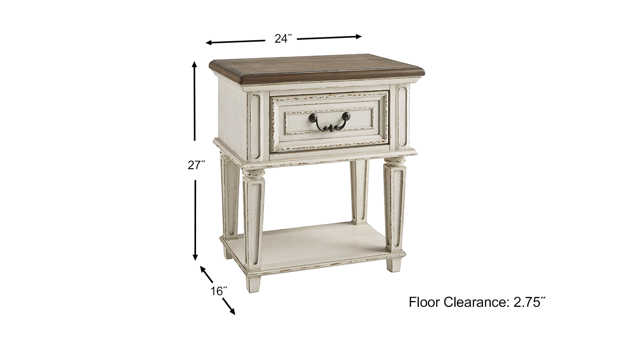 Realyn King Size Upholstered Bedroom Set Off White Home Furniture