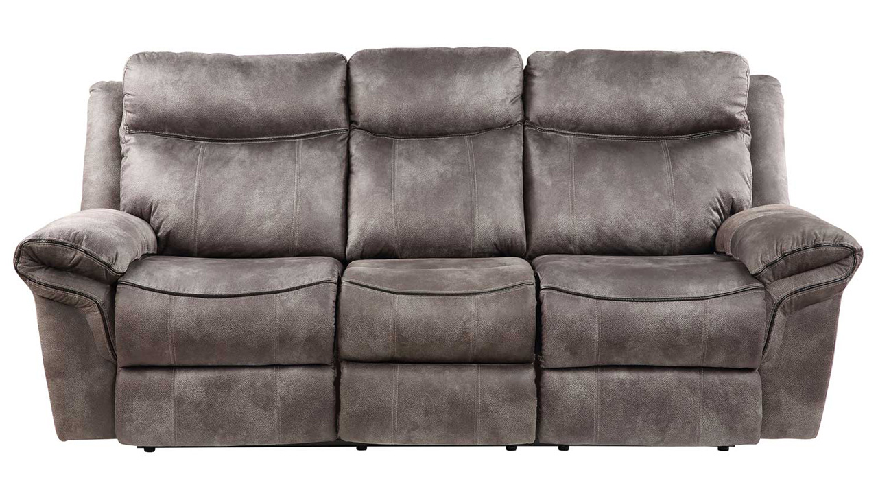 Nashville Reclining Sofa Gray Home Furniture