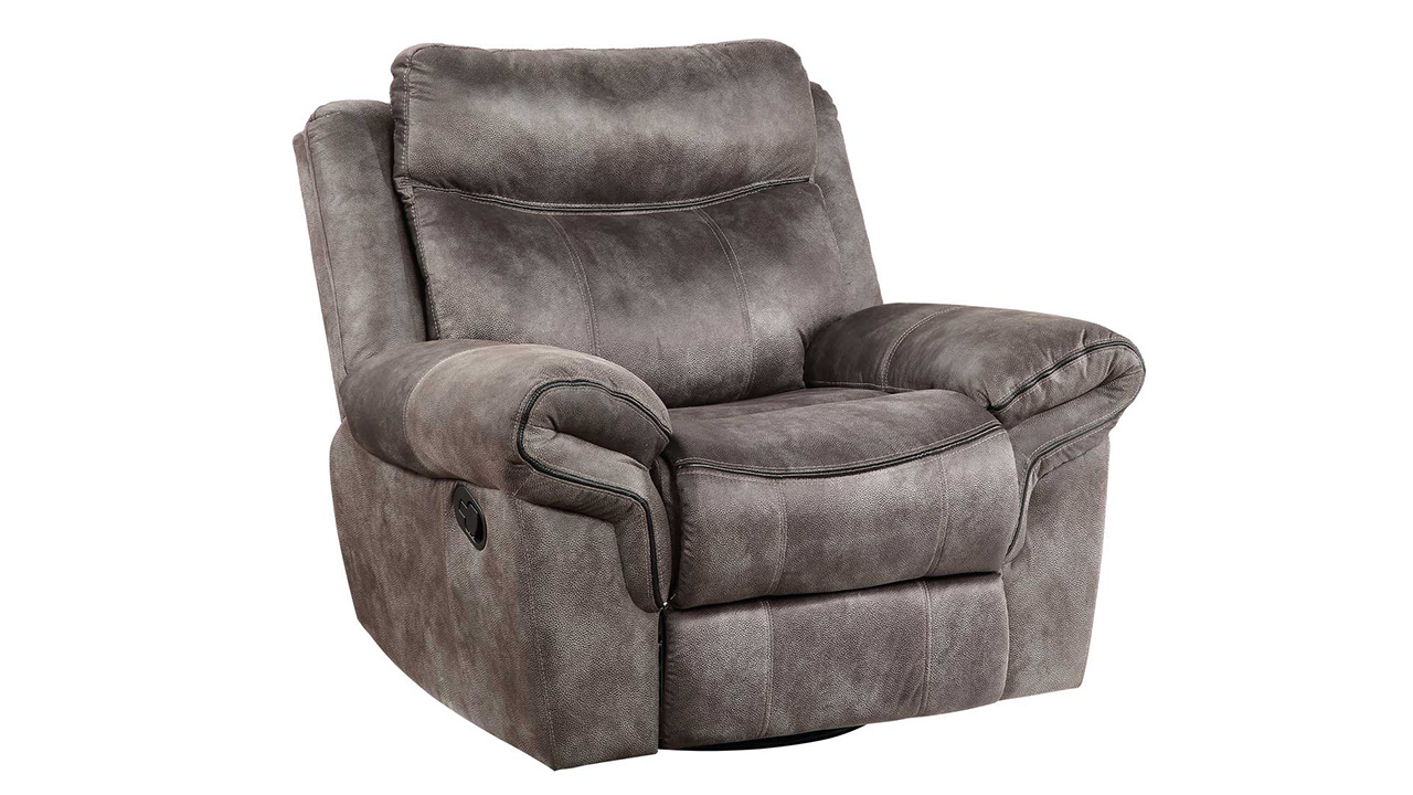 Nashville Swivel Glider Recliner Gray Home Furniture Plus Bedding