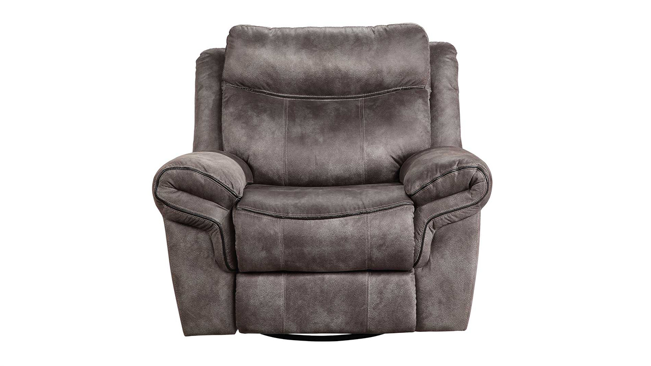 Nashville Swivel Glider Recliner Gray Home Furniture Plus Bedding