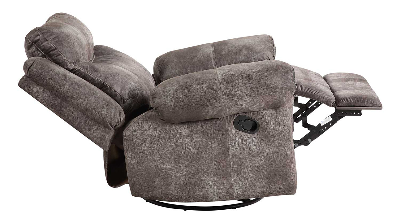 Nashville Reclining Sofa Set Gray Home Furniture