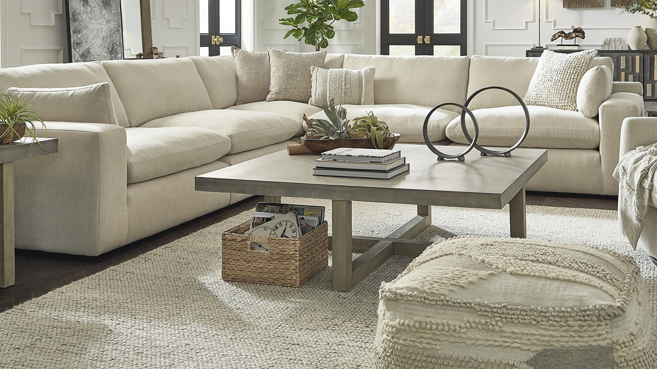 Elyza Sectional Sofa Off White Home Furniture Plus Bedding and
