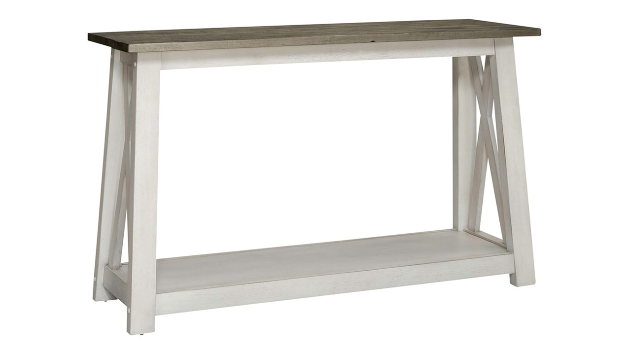 Laurel Bluff Sofa Table White Home Furniture Plus Bedding and