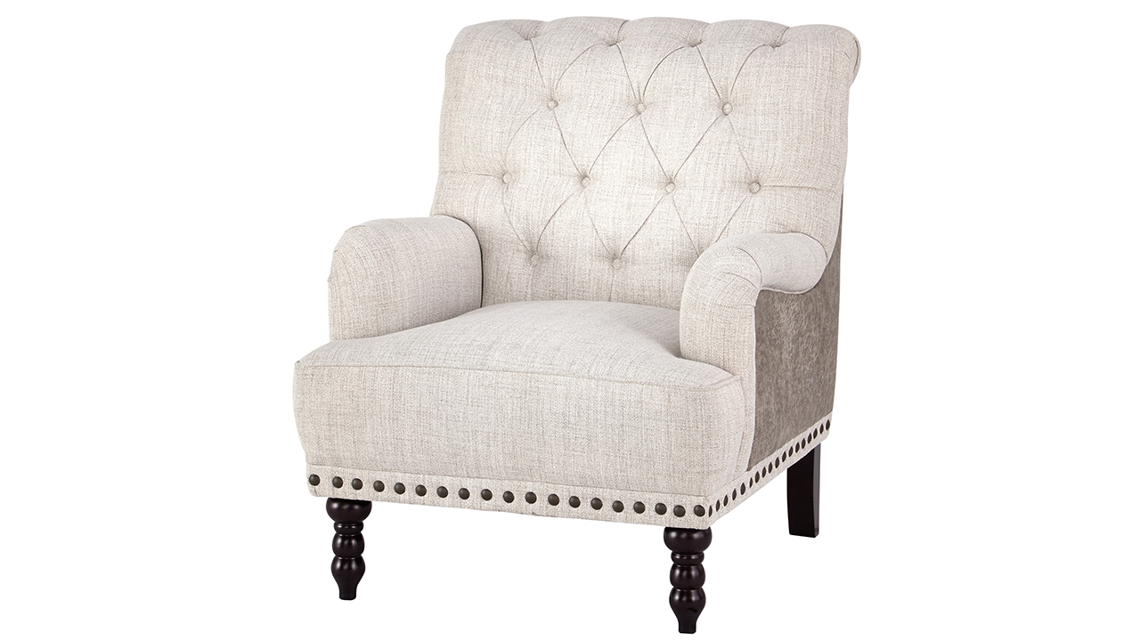 Tartonelle Accent Chair Off White Home Furniture Plus Bedding and