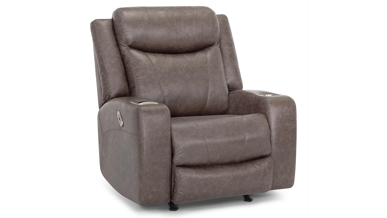 Edison POWER Recliner - Light Brown | Home Furniture Plus Bedding and ...