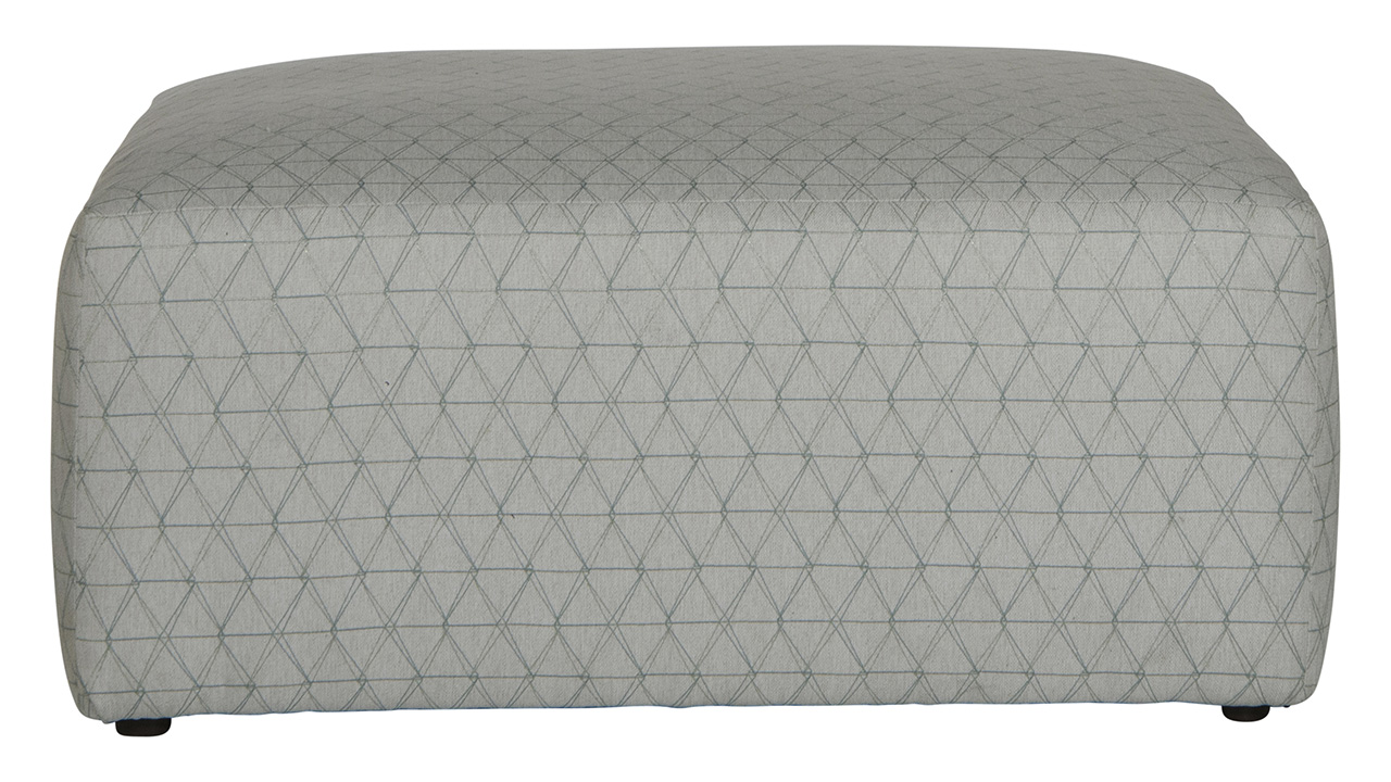 Zeller Cocktail Ottoman Off White Home Furniture Plus Bedding and