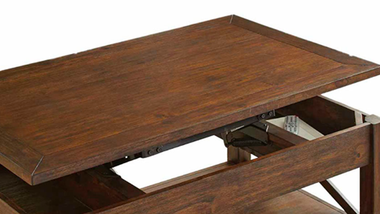 Lenka Lift Top Coffee Table Brown Home Furniture Plus Bedding and