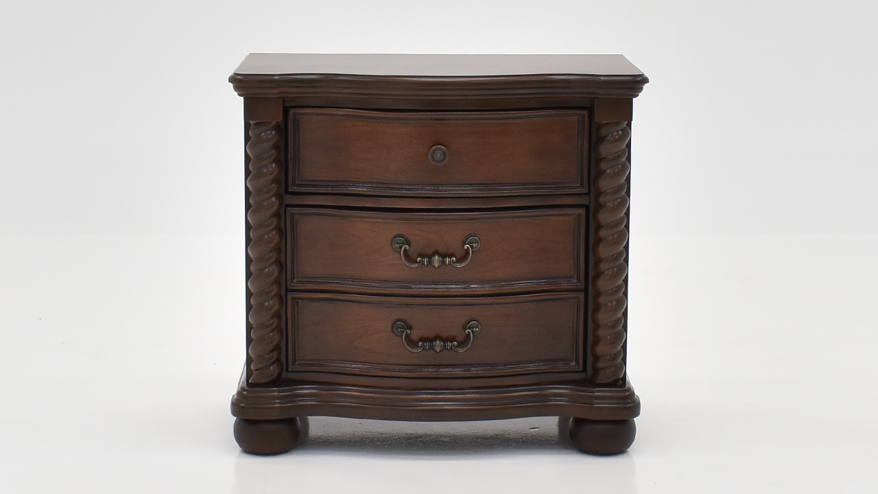 Darren Nightstand Cherry Brown Home Furniture