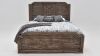 View of the Westgate King Size Panel Bedroom Set in Weathered Gray by Vintage Furniture | Home Furniture Plus Bedding