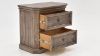 View of the Westgate King Size Panel Bedroom Set in Weathered Gray by Vintage Furniture | Home Furniture Plus Bedding