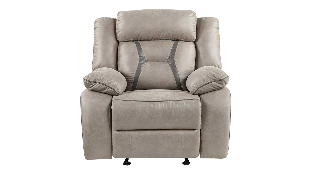 Tyson Glider Recliner Taupe Home Furniture Plus Bedding and